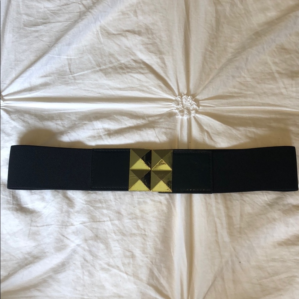 Gold stud belt